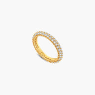 Anello Zeya Crown-Edge con strass