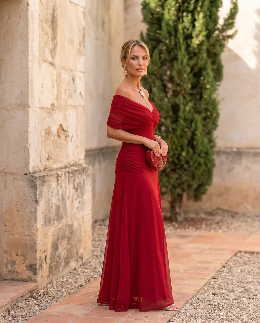 Abito midi/Maxi in mesh Naomi