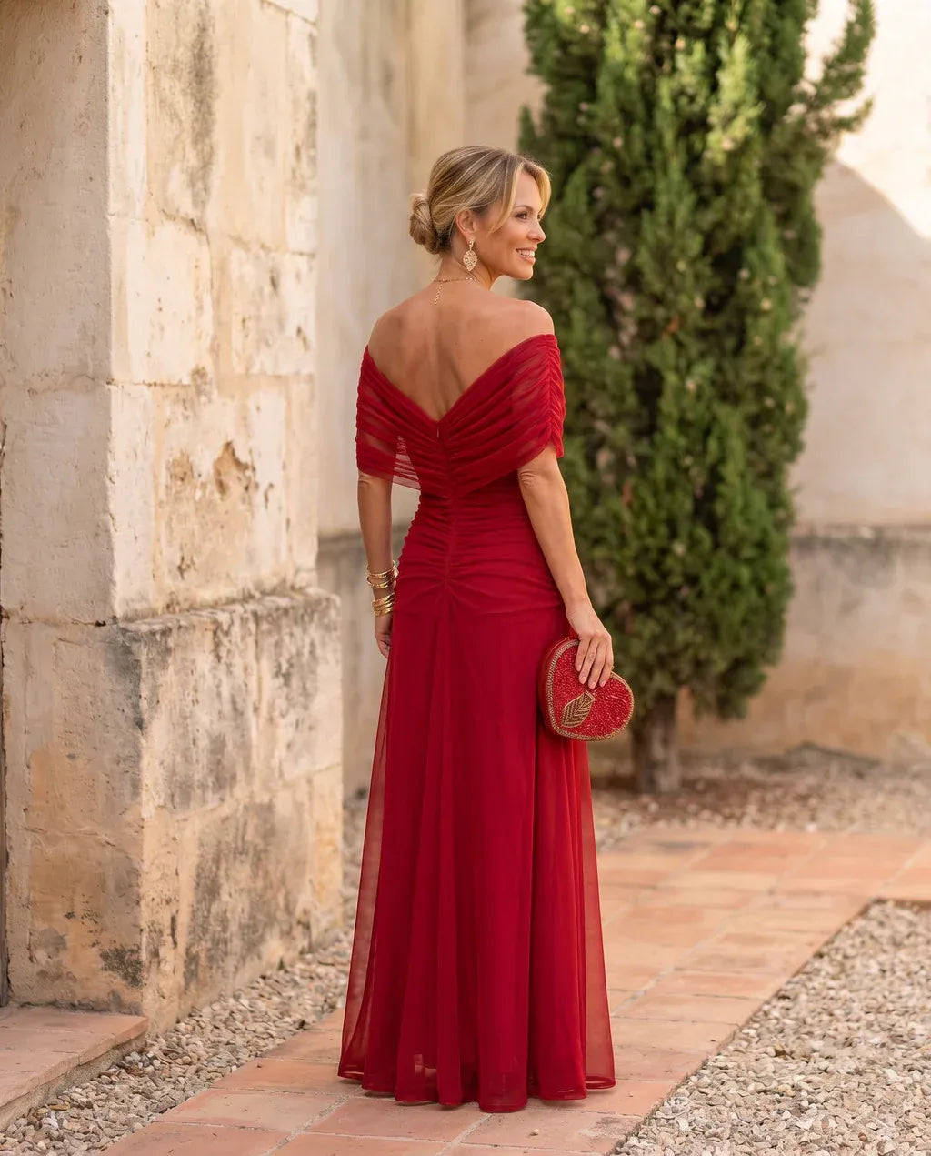 Abito midi/Maxi in mesh Naomi