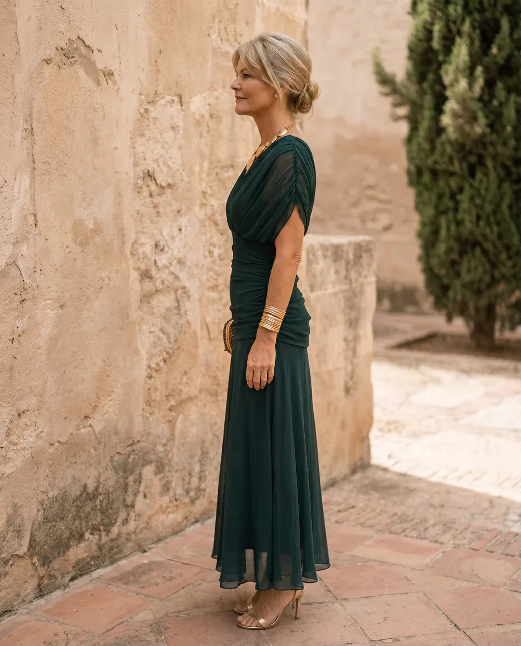 Abito midi/Maxi in mesh Naomi