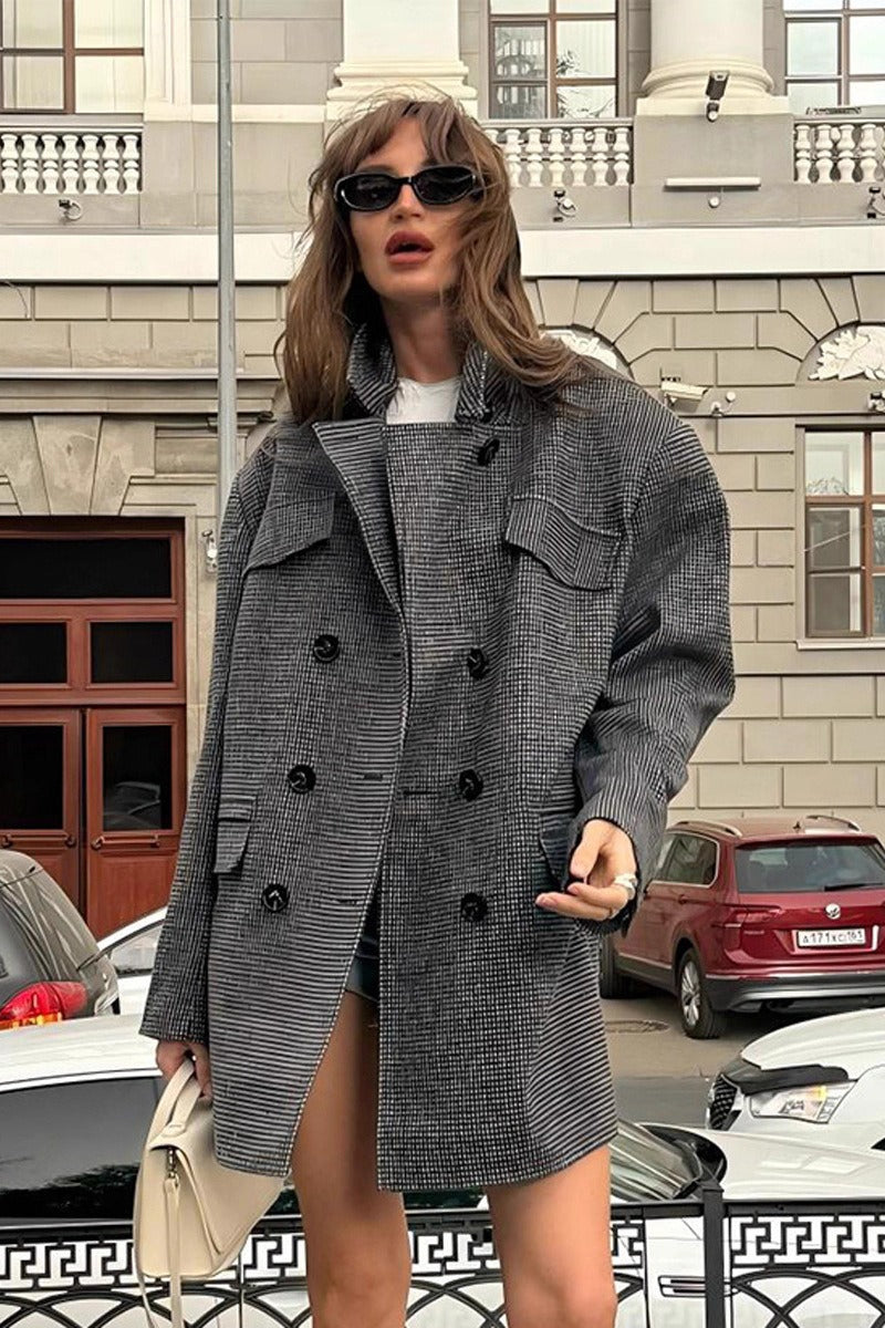Cappotto Amy in tweed strutturato