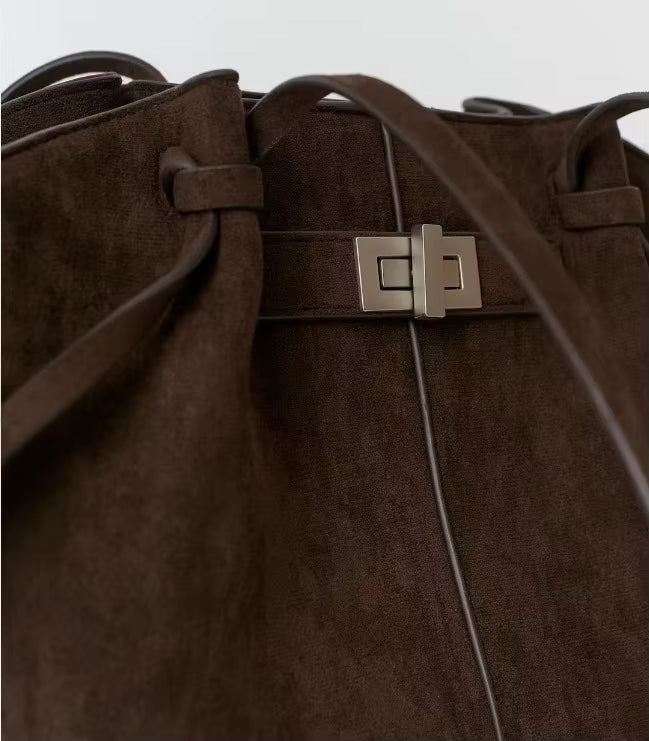 Borsa tote in suede Nora Bat-Wing