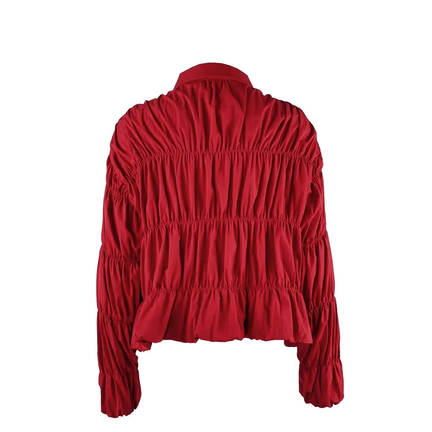 Giacca Ellie con zip e arricciature