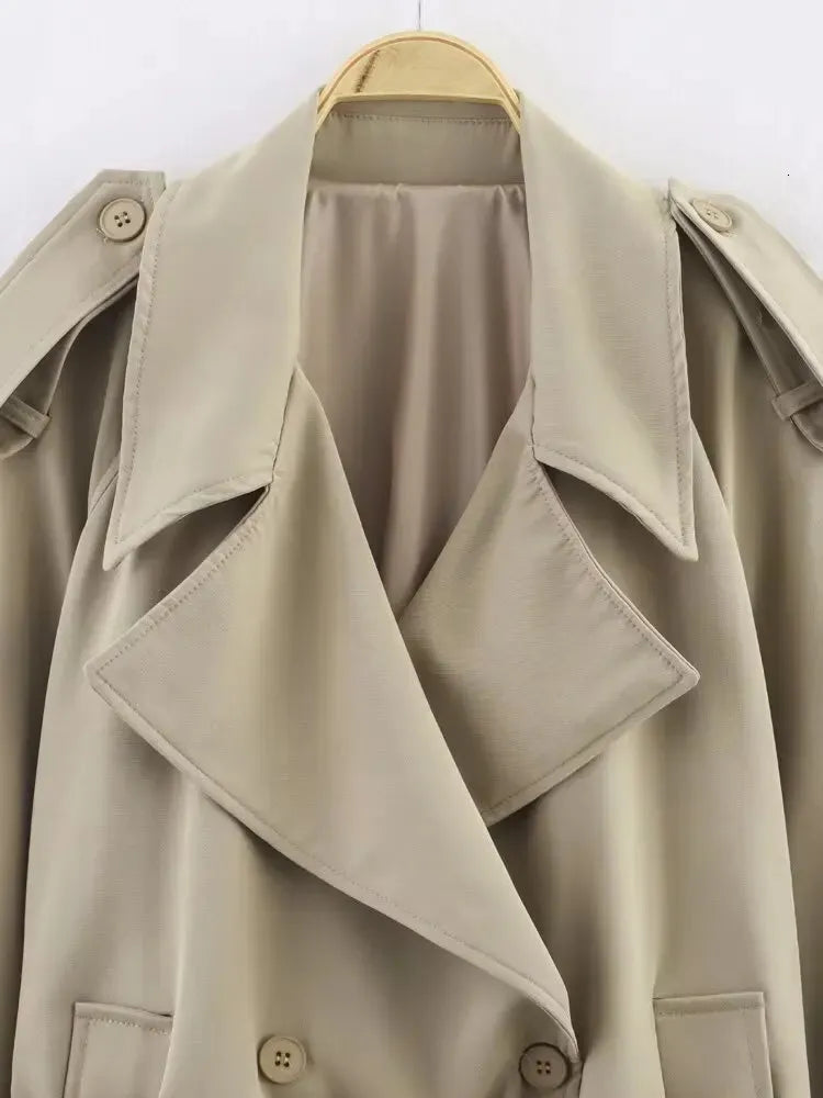 Trench coat oversize con cintura Fabienne