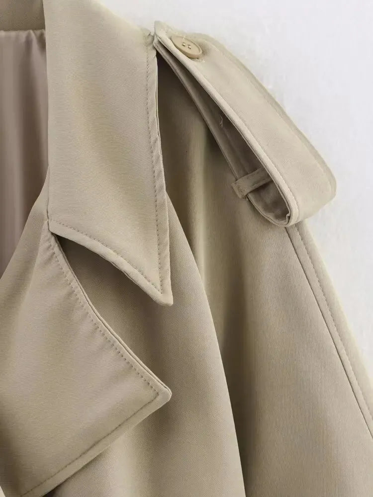 Trench coat oversize con cintura Fabienne
