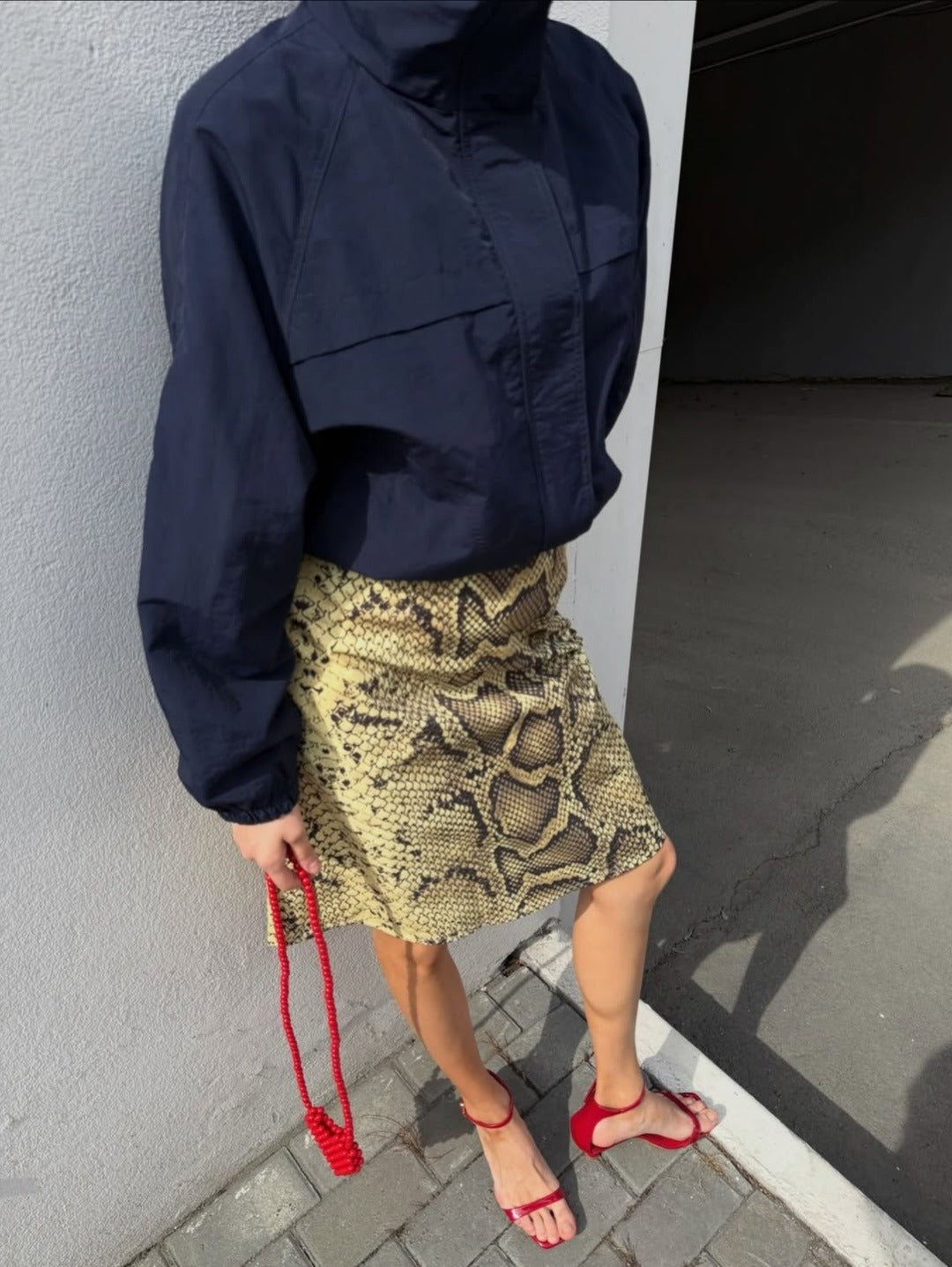 Fiona giacca anti‑vento con collo a imbuto