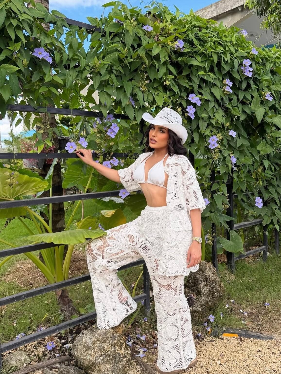 Co-ord Leah all'uncinetto