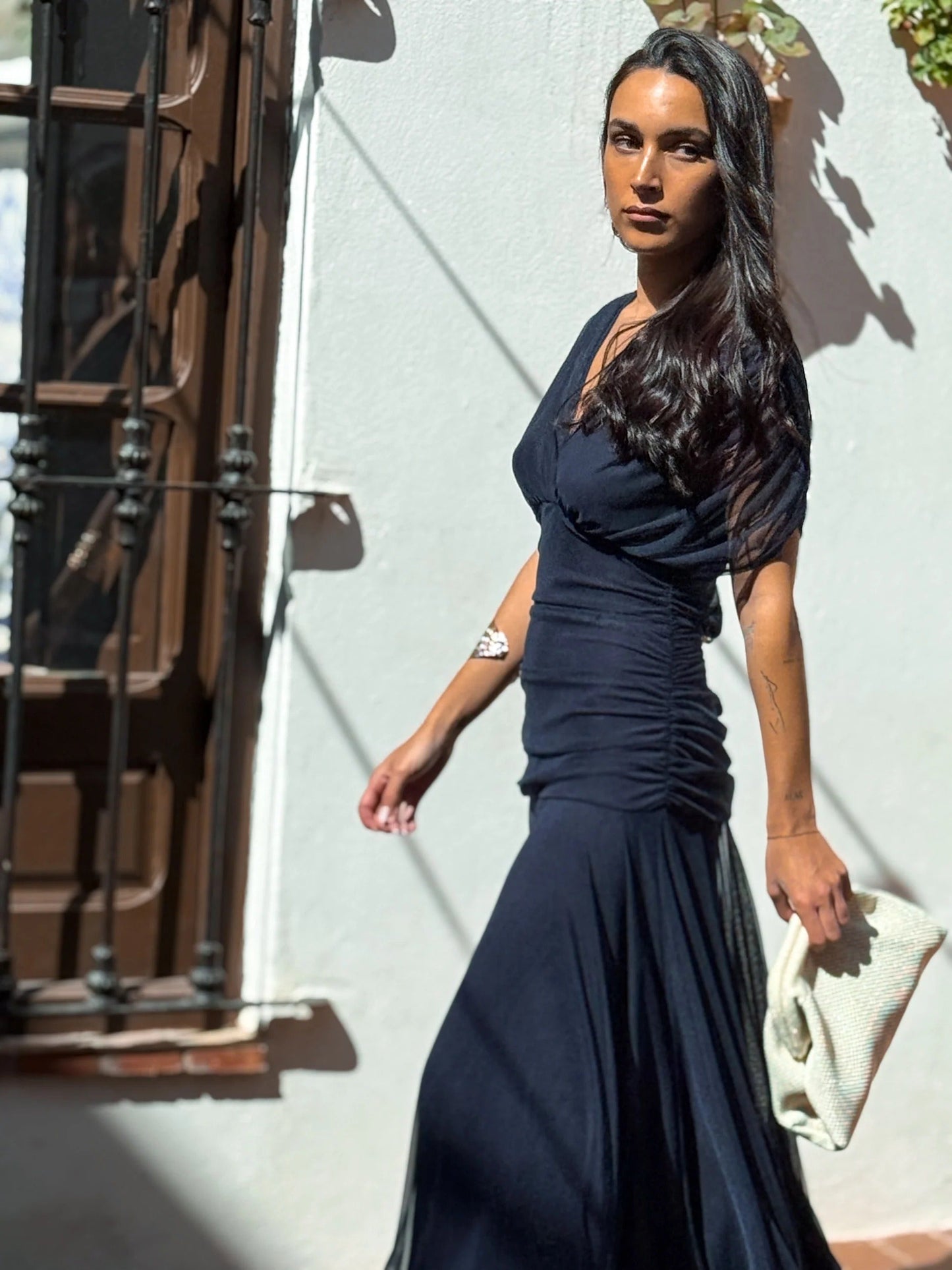 Abito midi/Maxi in mesh Naomi