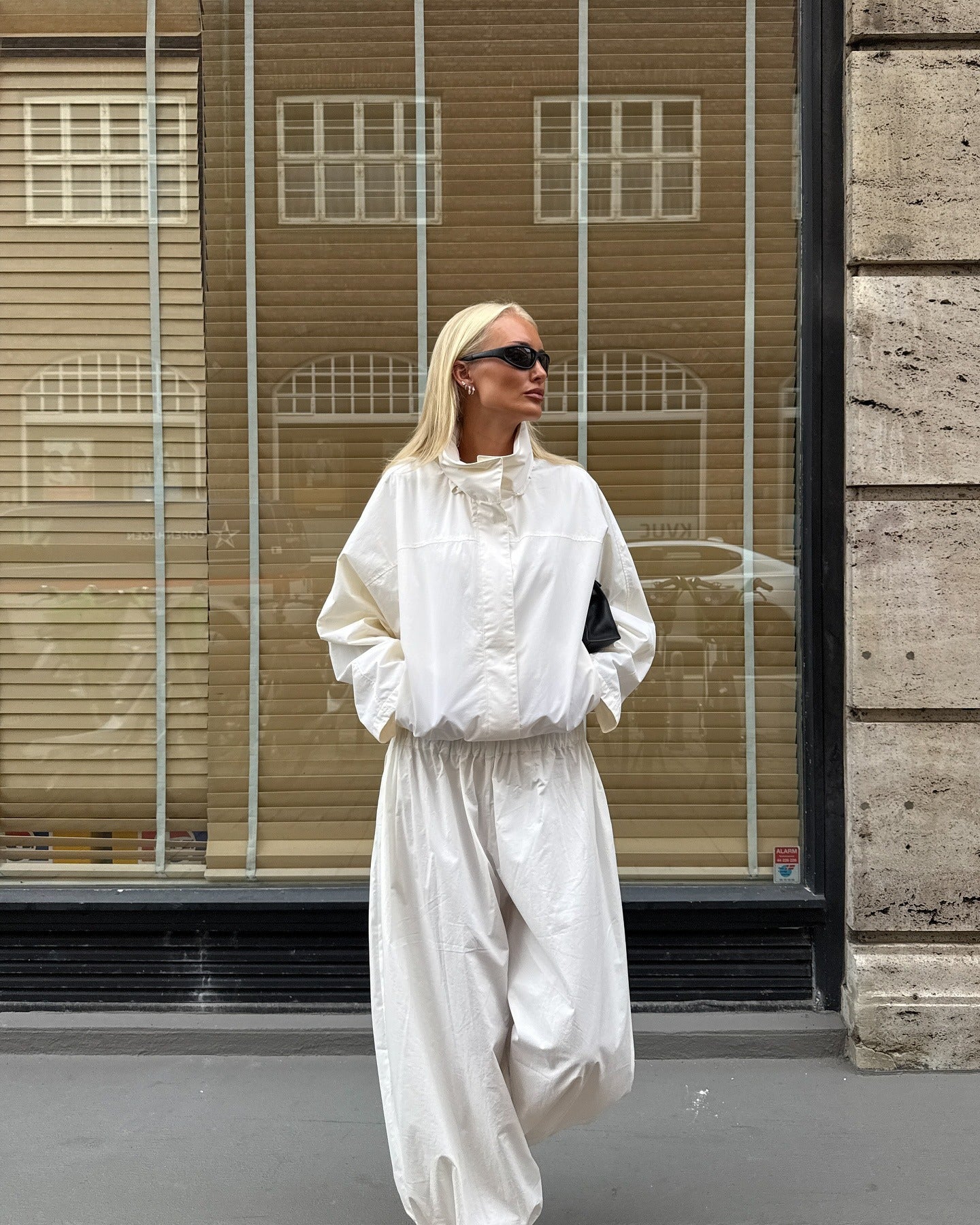 Fiona giacca anti‑vento con collo a imbuto