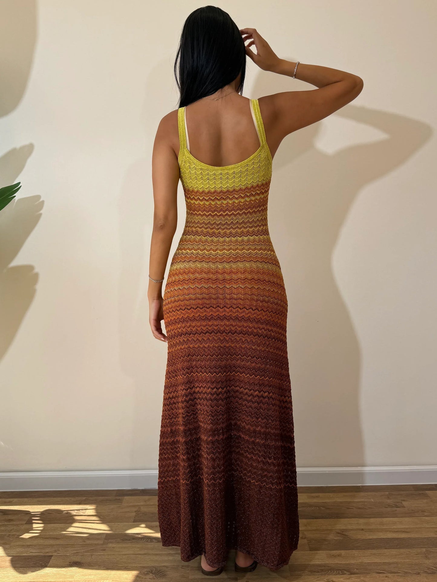 Margot abito maxi in maglia Sunset