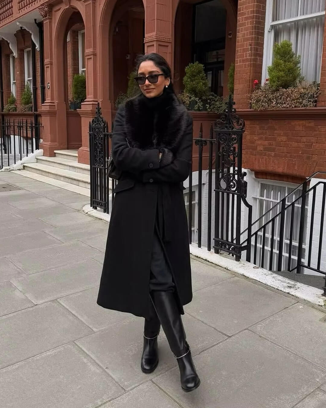 Cappotto maxi Lola con collo in ecopelliccia
