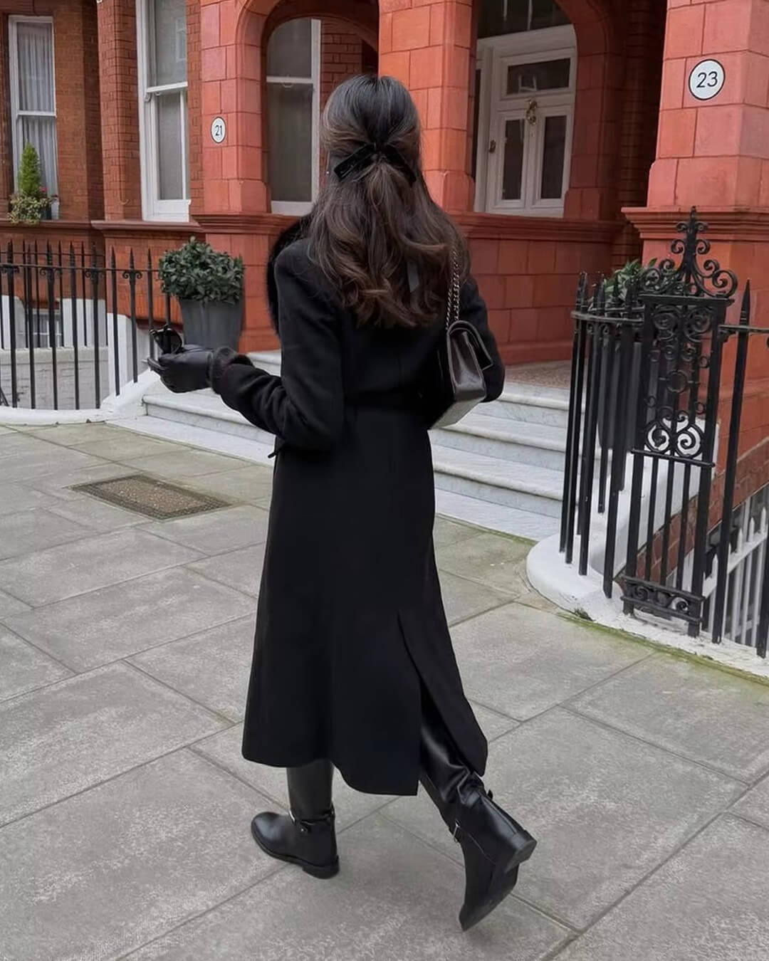 Cappotto maxi Lola con collo in ecopelliccia