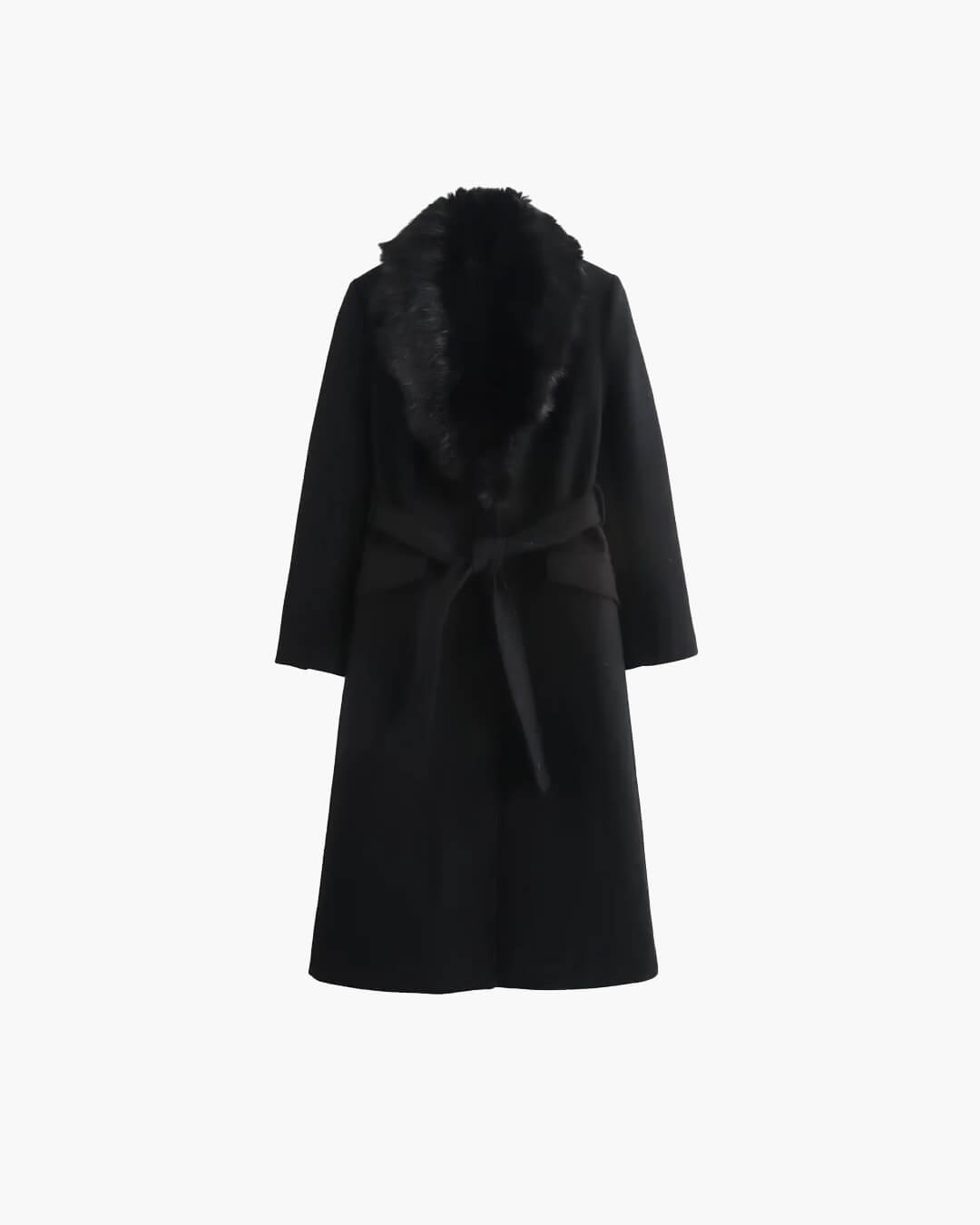 Cappotto maxi Lola con collo in ecopelliccia