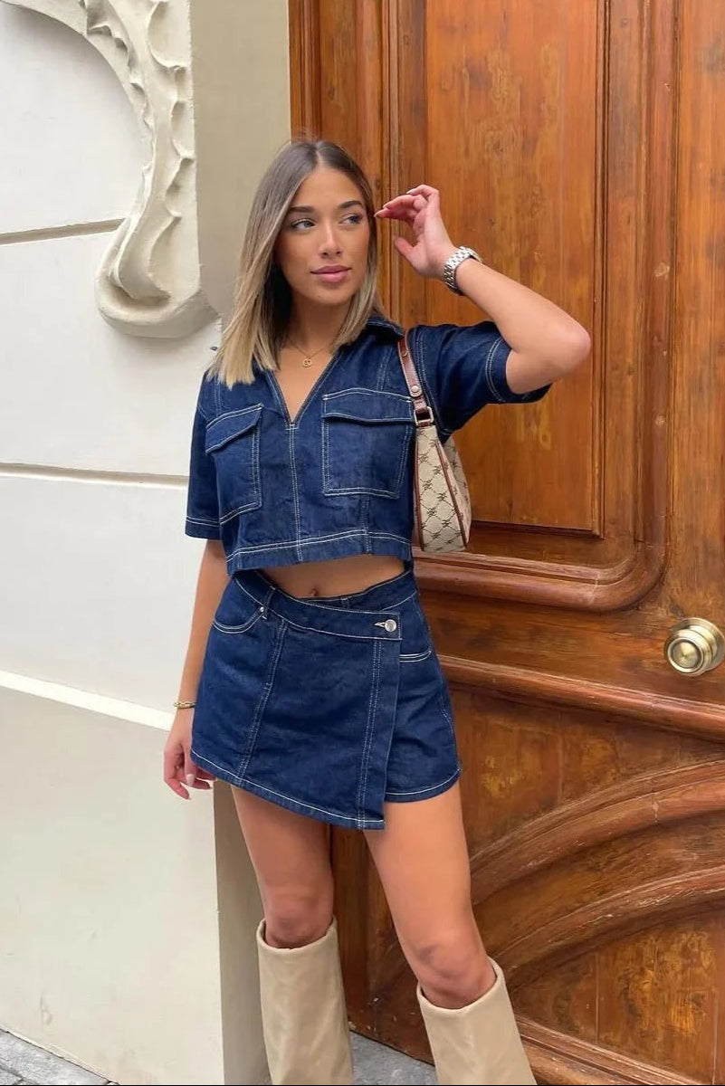 Sophie top corto e set skort
