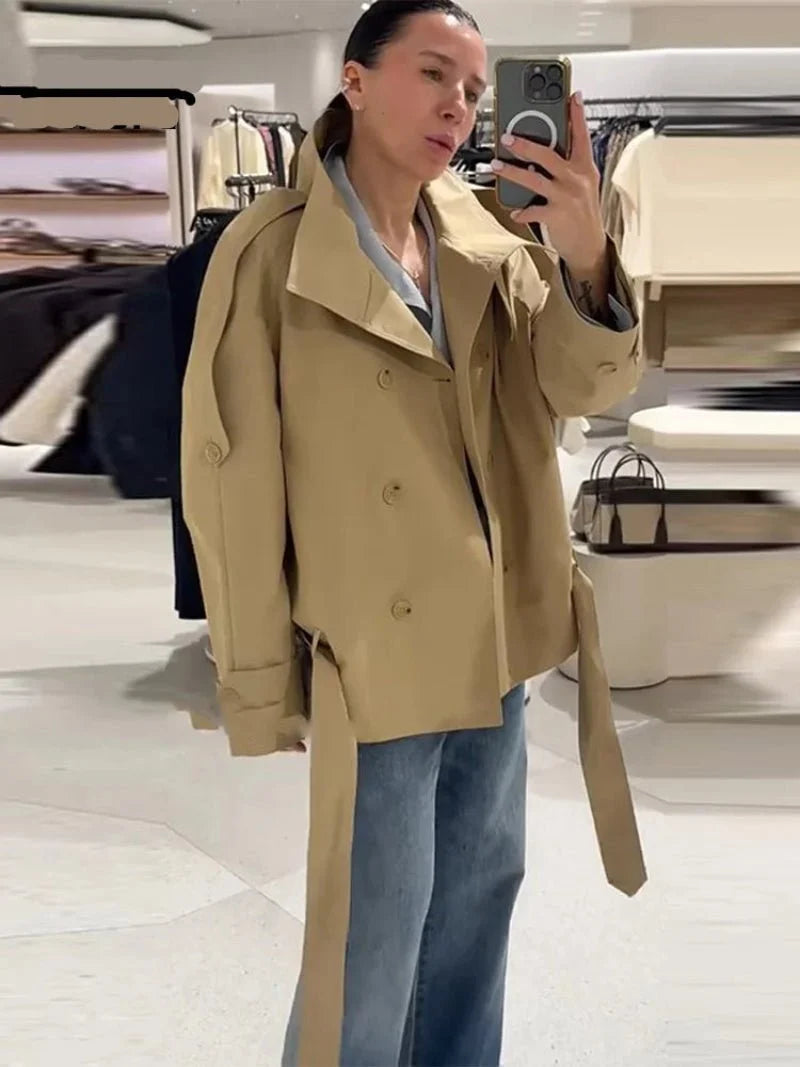 Trench Coat Utility Maria a Collo Alto