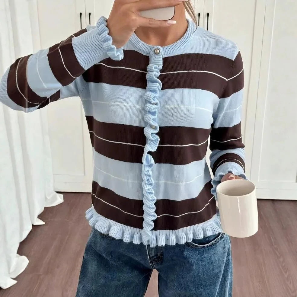 Pullover Nicole a righe in maglia