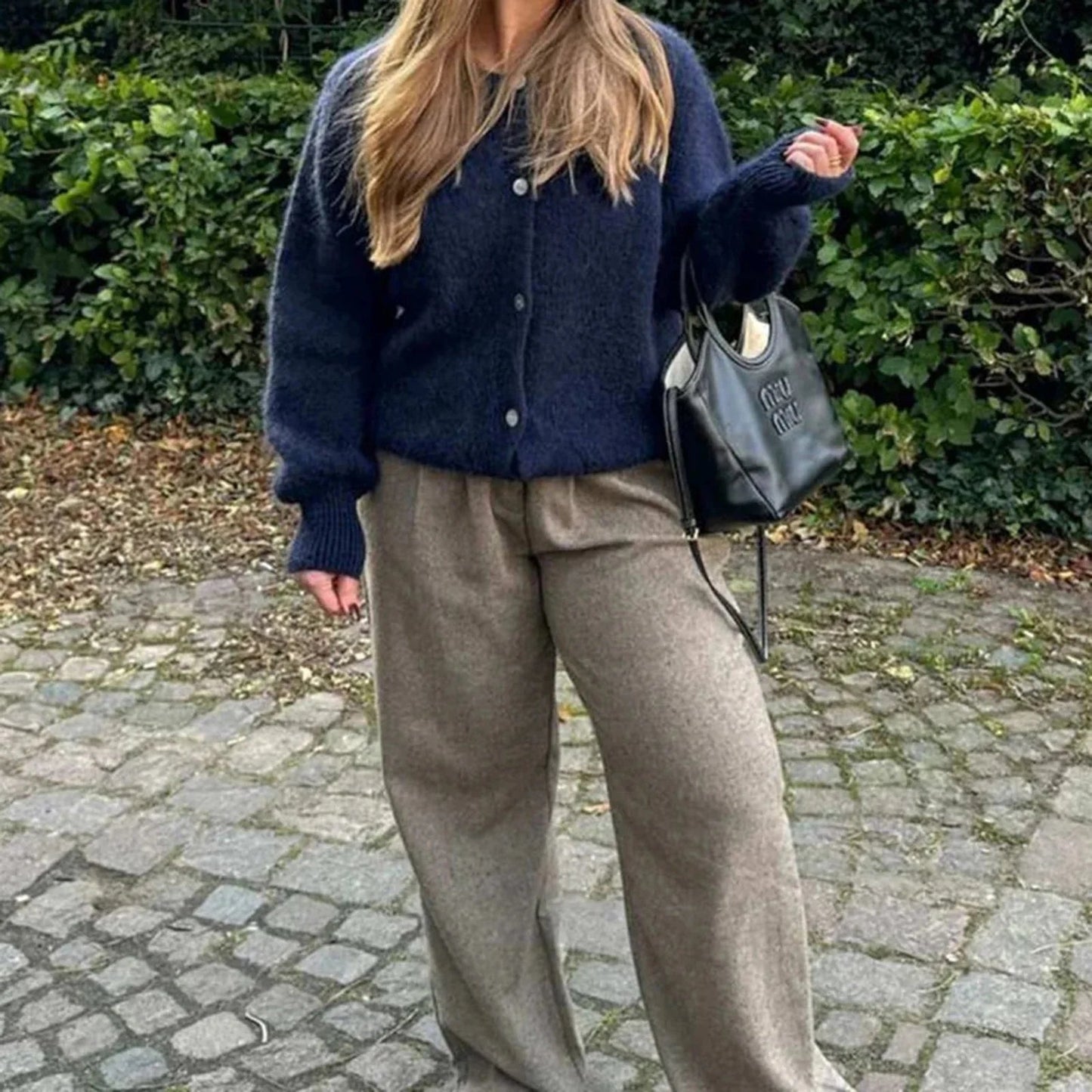 Cardigan Rebecca Oversize in Maglia Pelosa