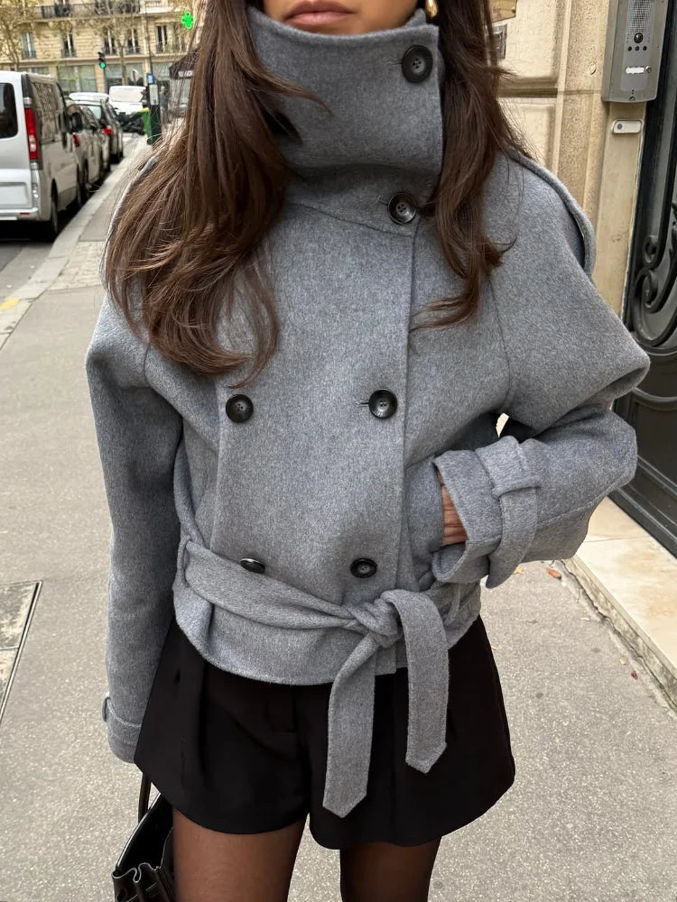 Cappotto dolcevita doppiopetto Carmen
