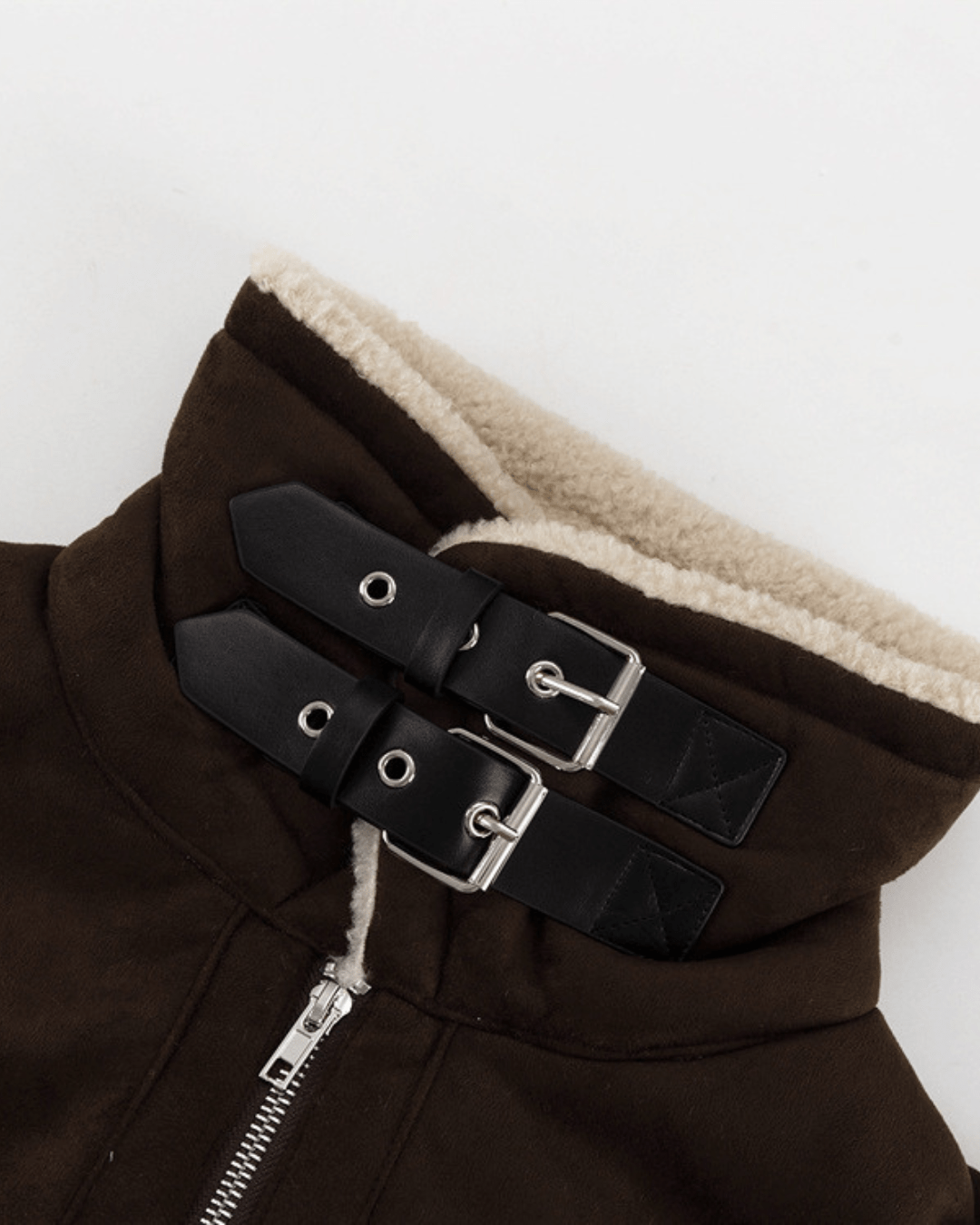 Gina giacca in similpelle scamosciata