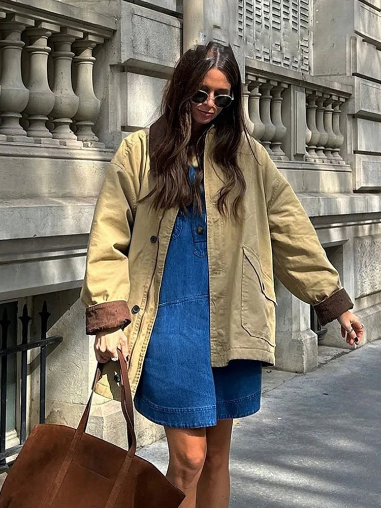 Giacca Utility Vintage in Tela Fiona