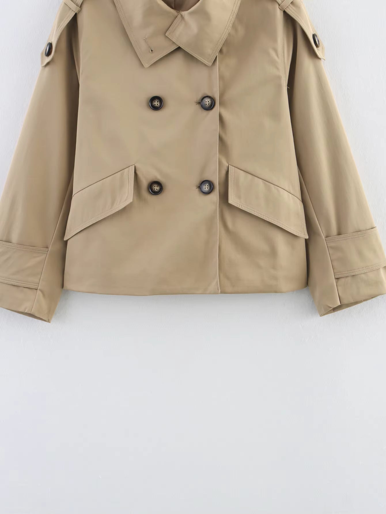 Trench coat doppiopetto beige Audrey