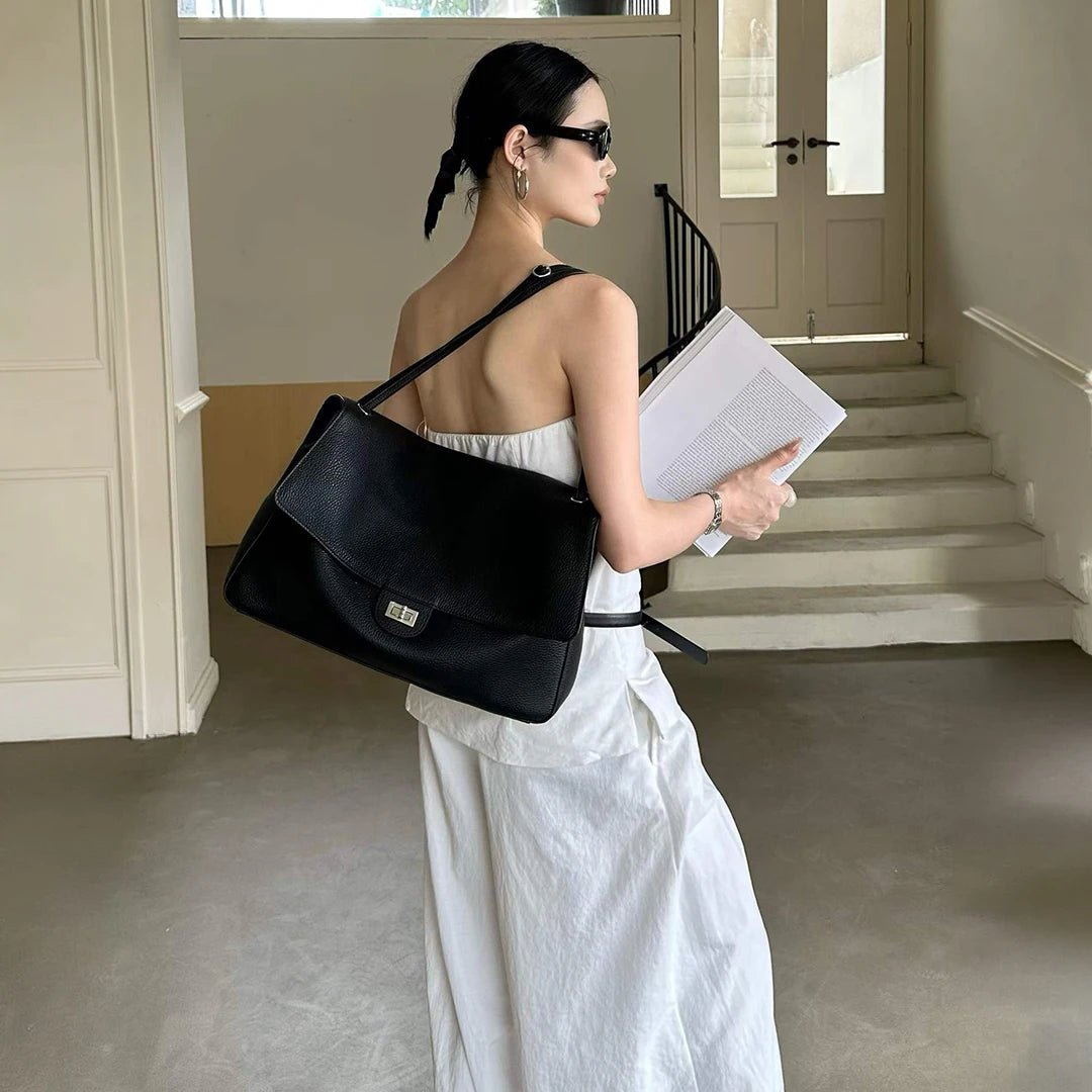 Borsa a tracolla Eva Chevron