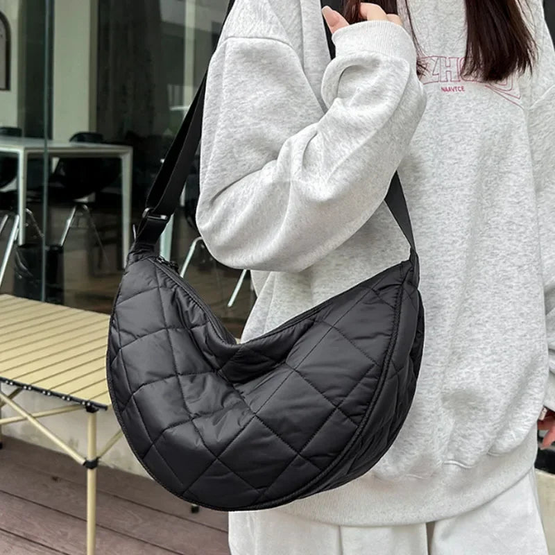 Borsa a tracolla e cintura in nylon Hanna
