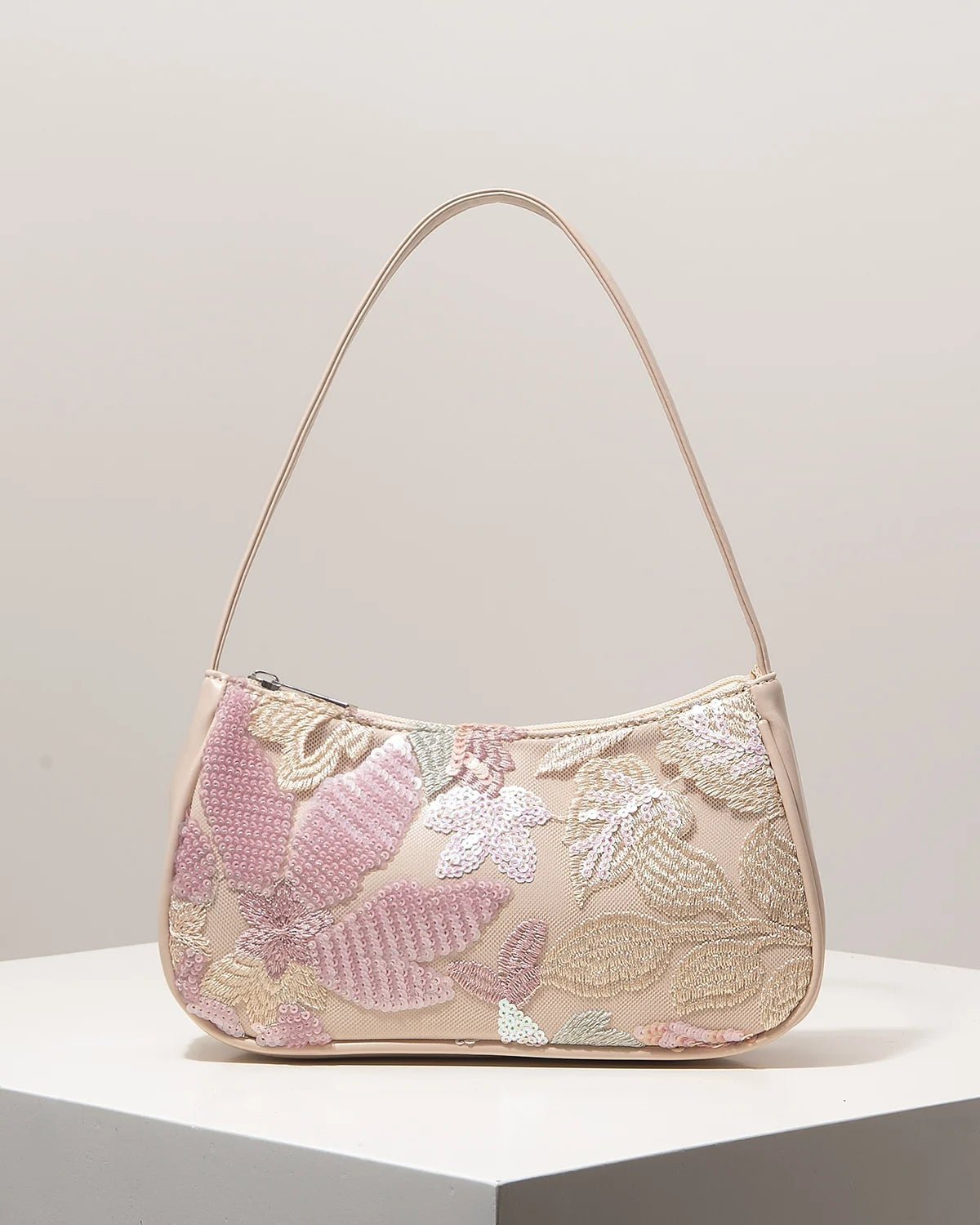 Borsa a spalla Sophia ricamata con paillettes