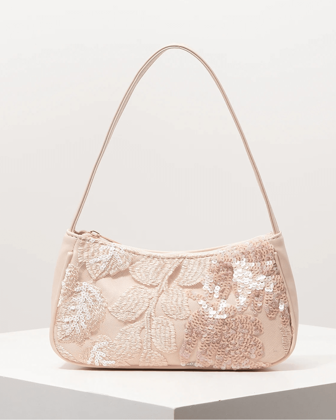 Borsa a spalla Sophia ricamata con paillettes