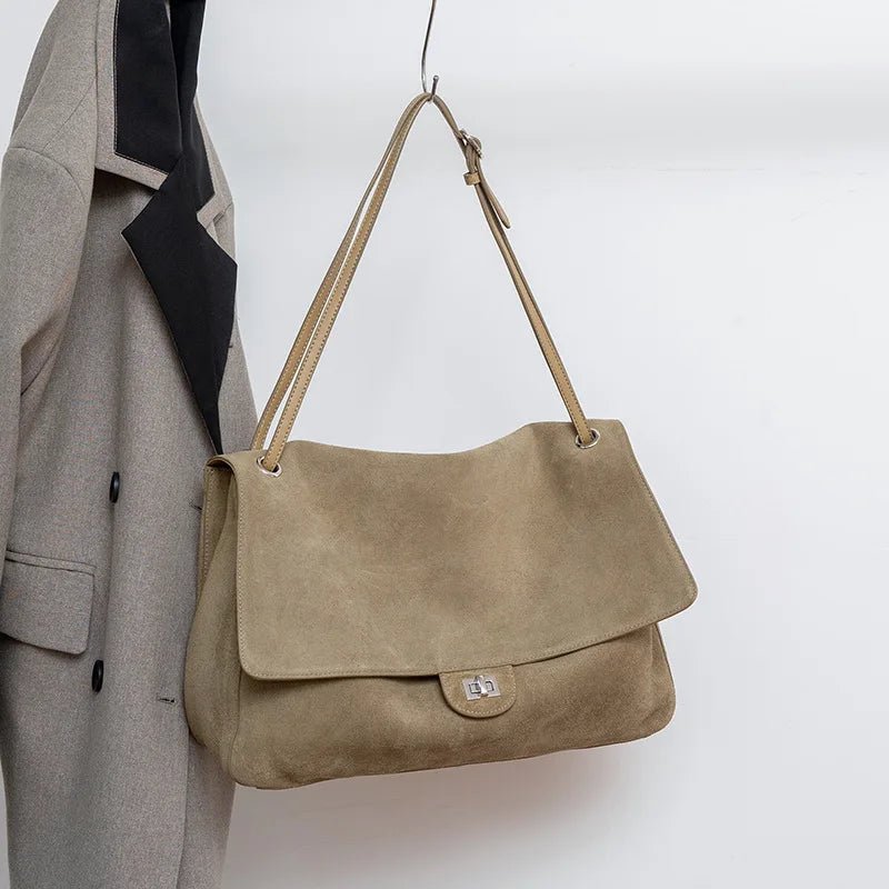 Denise Borsa a tracolla in suede opaco