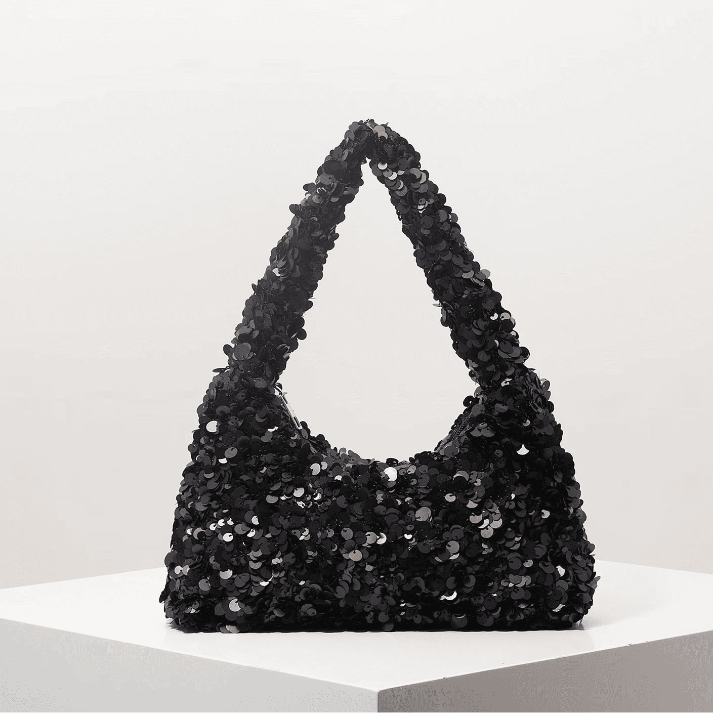 Borsa a spalla da sera Margot con paillettes