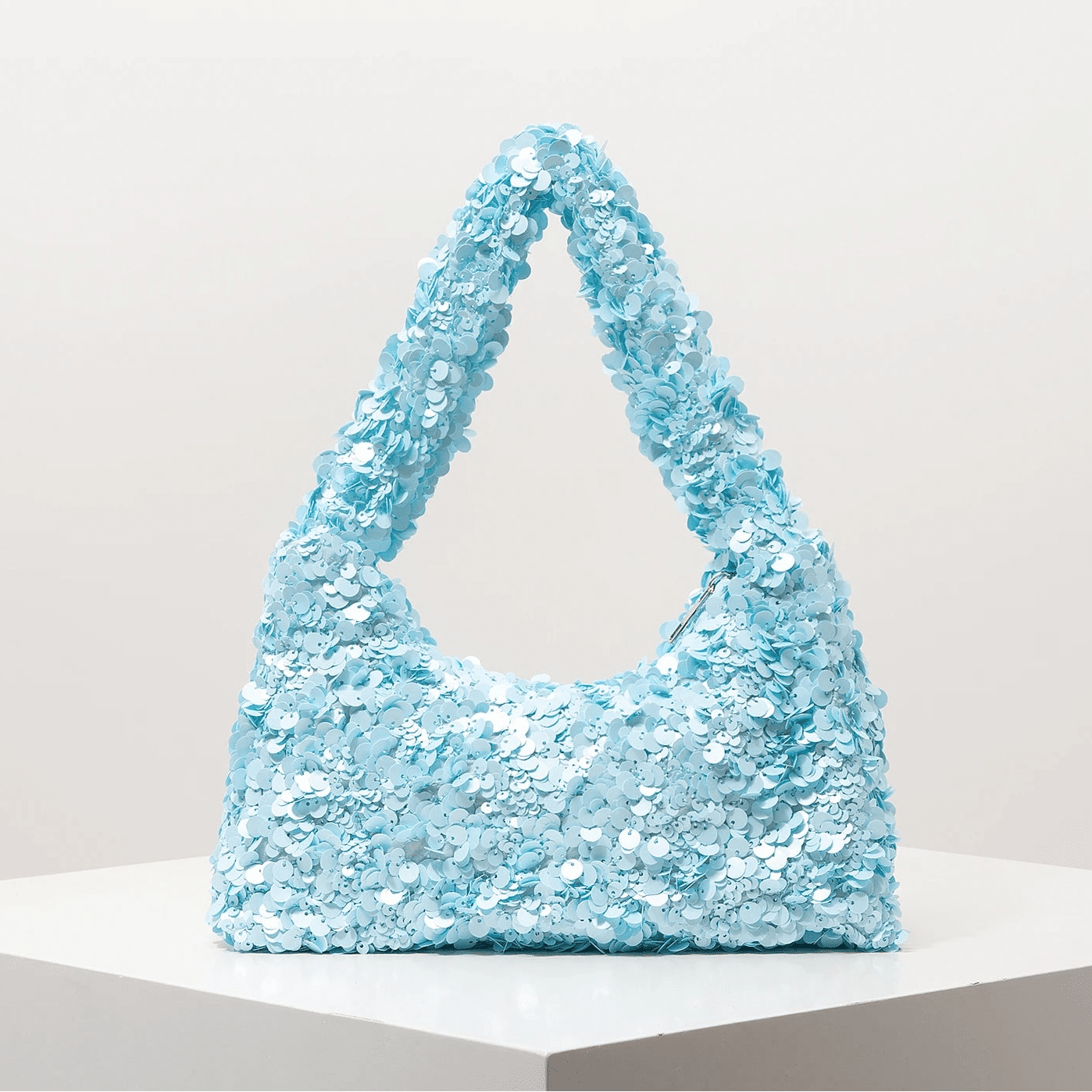 Borsa a spalla da sera Margot con paillettes