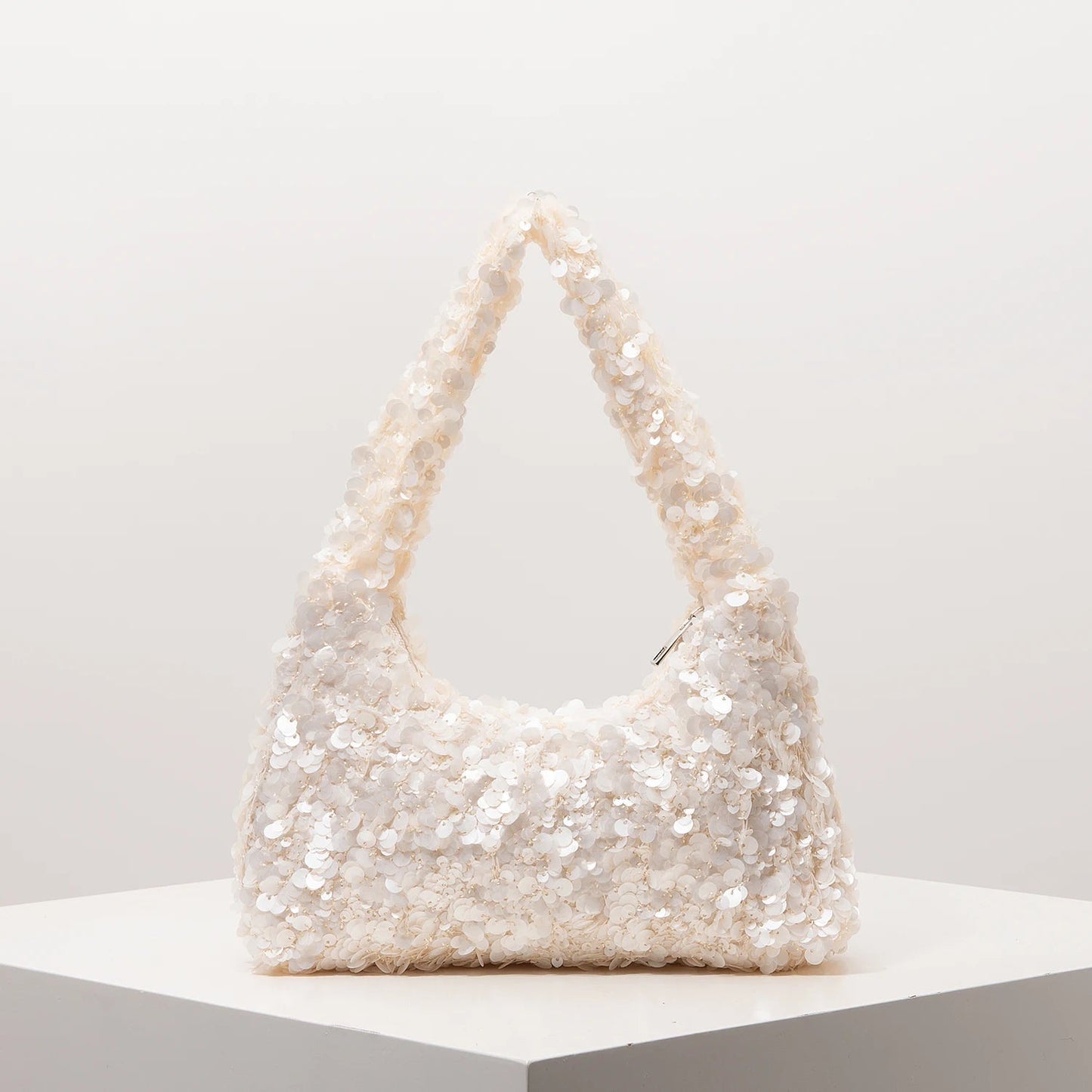 Borsa a spalla da sera Margot con paillettes