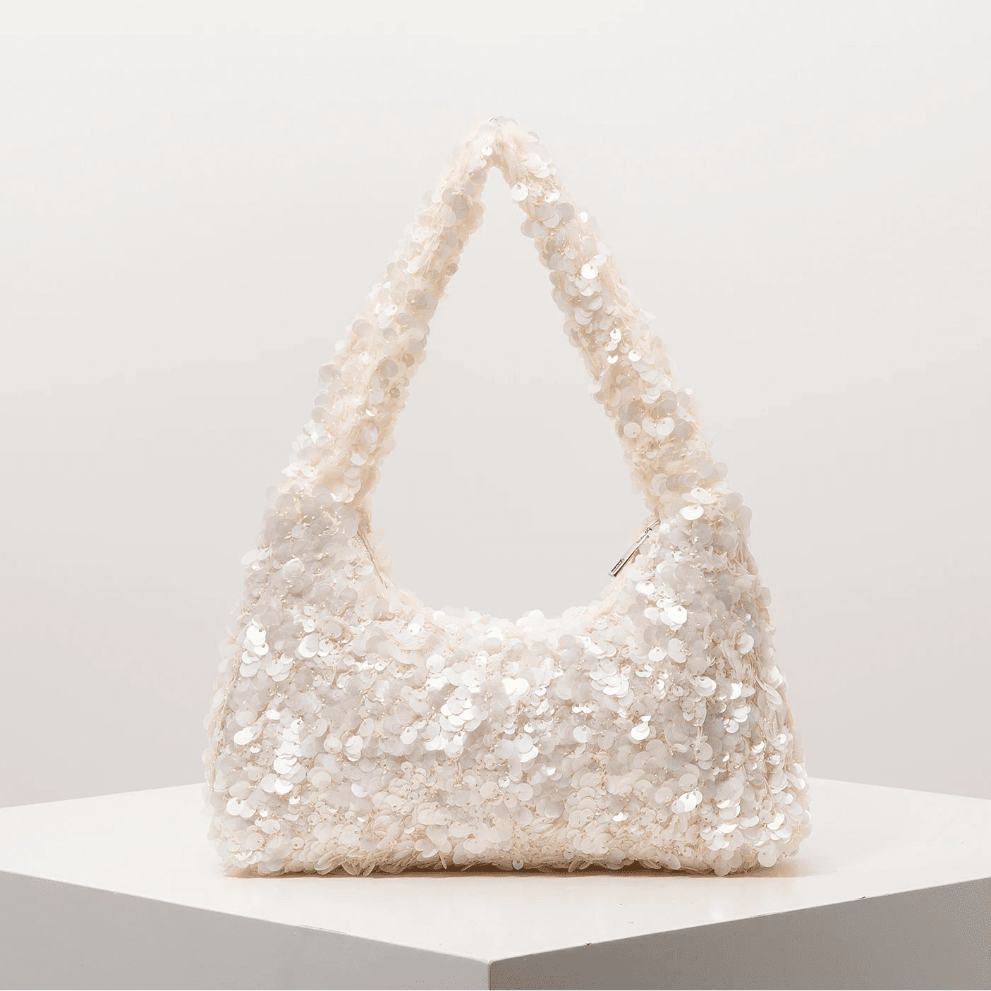 Borsa a spalla da sera Margot con paillettes