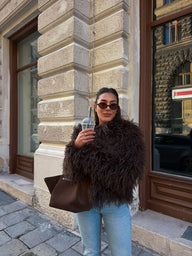 Cappotto in pelliccia sintetica Stella