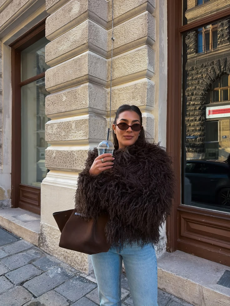 Cappotto in pelliccia sintetica Stella