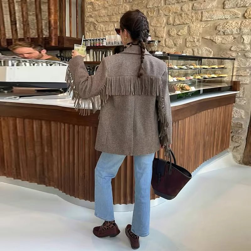 Blazer Alicia con nappine su misura