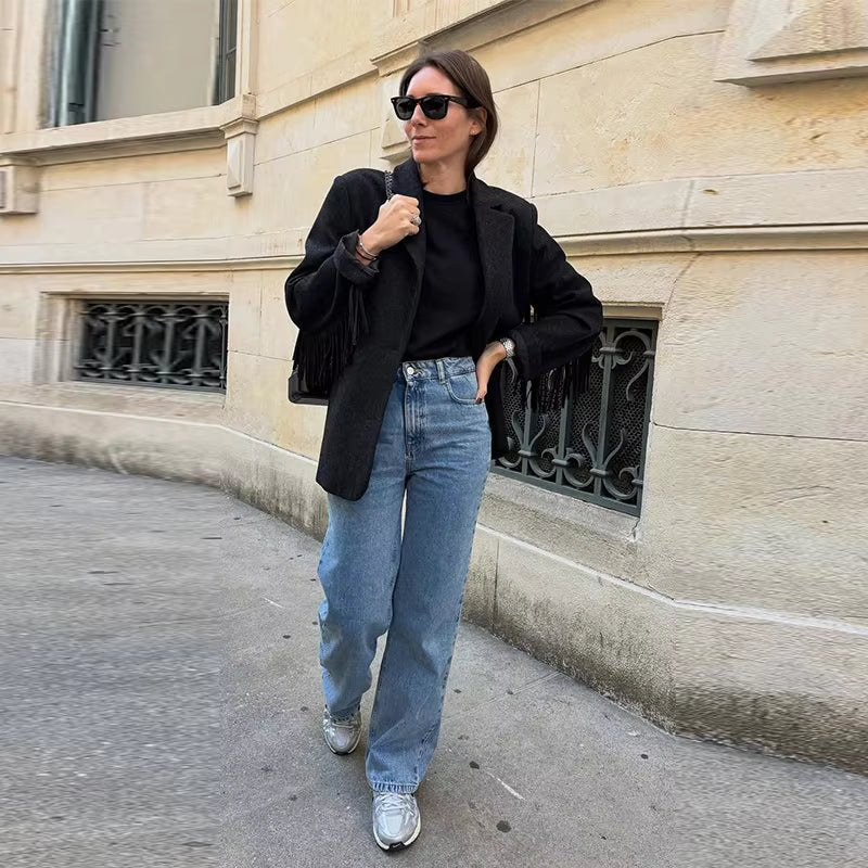 Blazer Alicia con nappine su misura