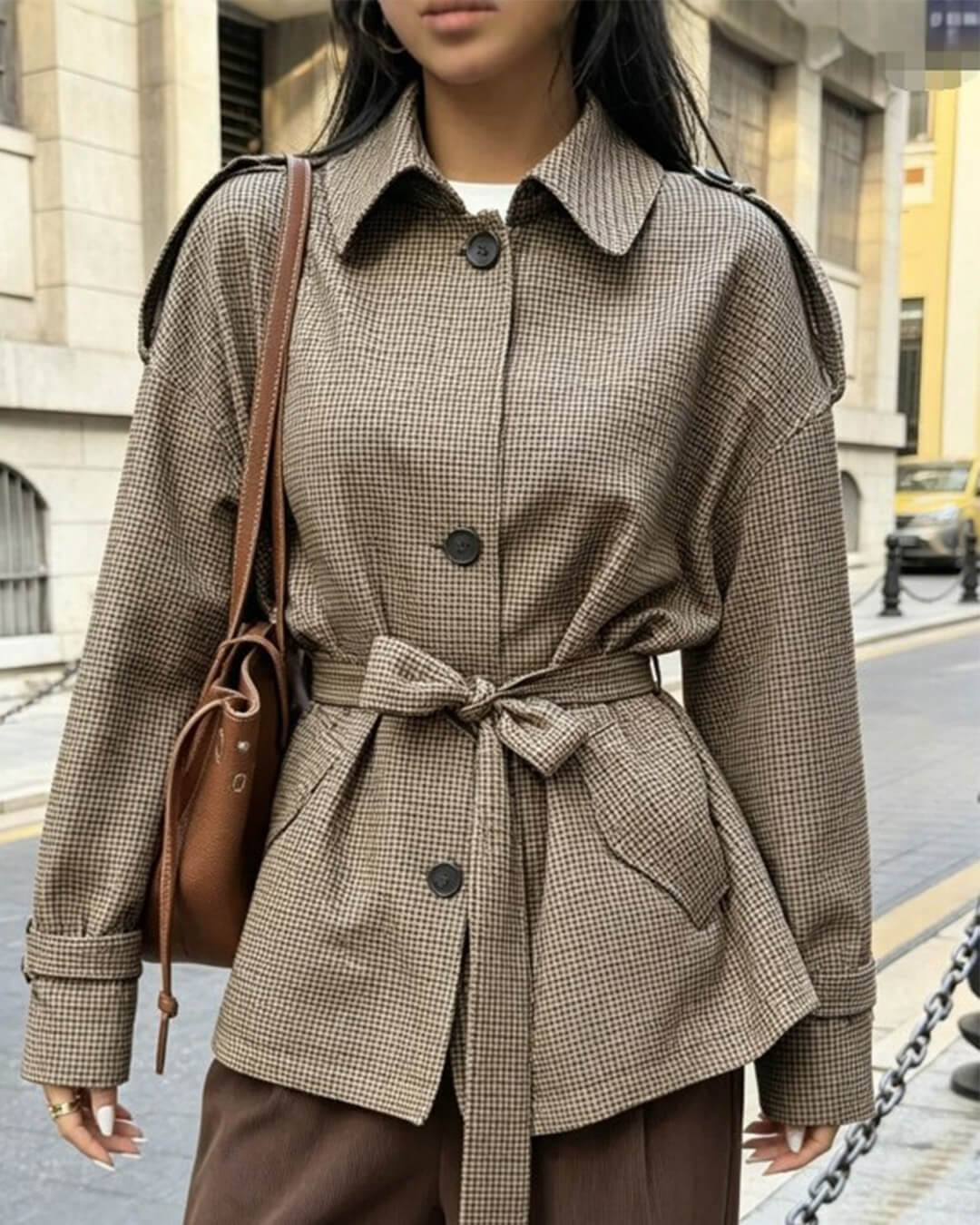 Blazer Ellen a quadri pied de poule