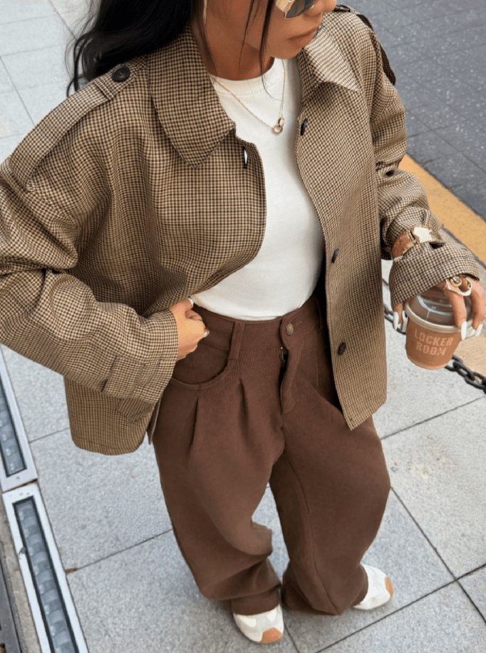 Blazer Ellen a quadri pied de poule
