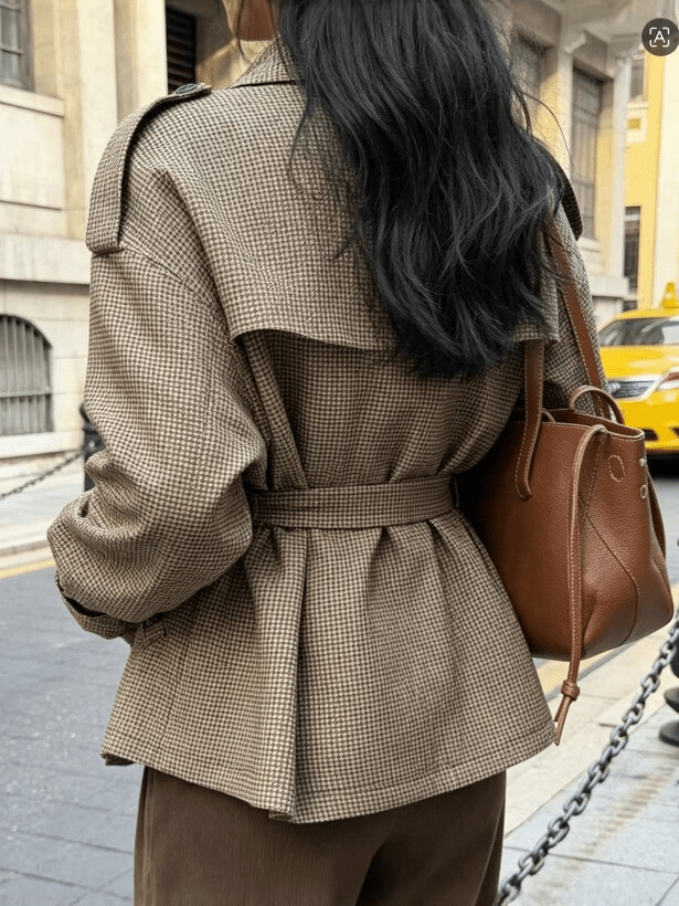 Blazer Ellen a quadri pied de poule