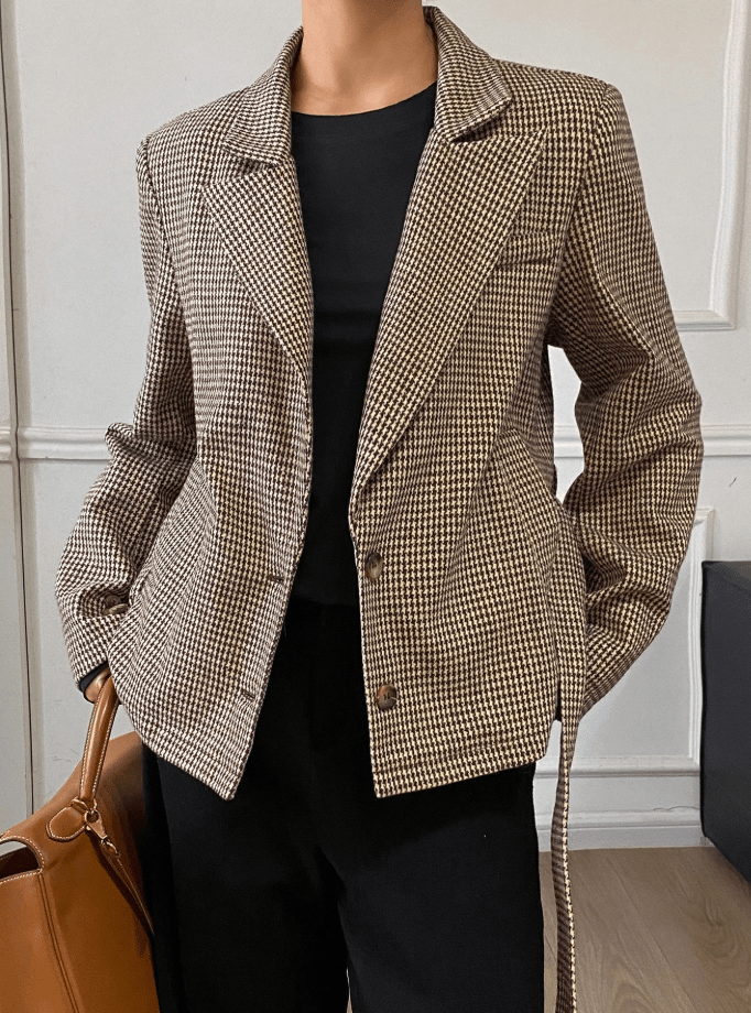 Blazer Ellen a quadri pied de poule