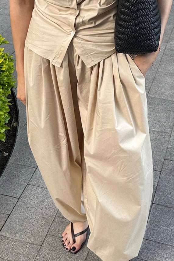 Pantaloni baggy Fenella con vita elasticizzata