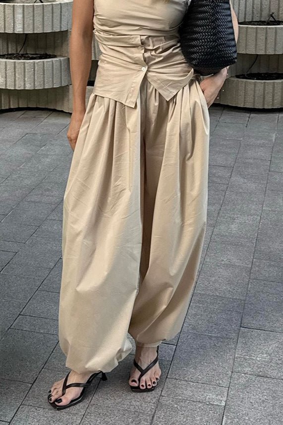 Pantaloni baggy Fenella con vita elasticizzata