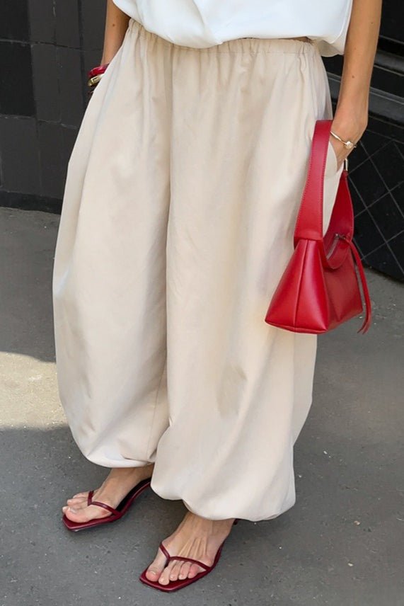 Pantaloni baggy Fenella con vita elasticizzata
