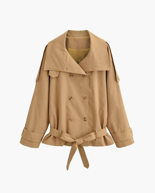 Trench Coat Utility Maria a Collo Alto