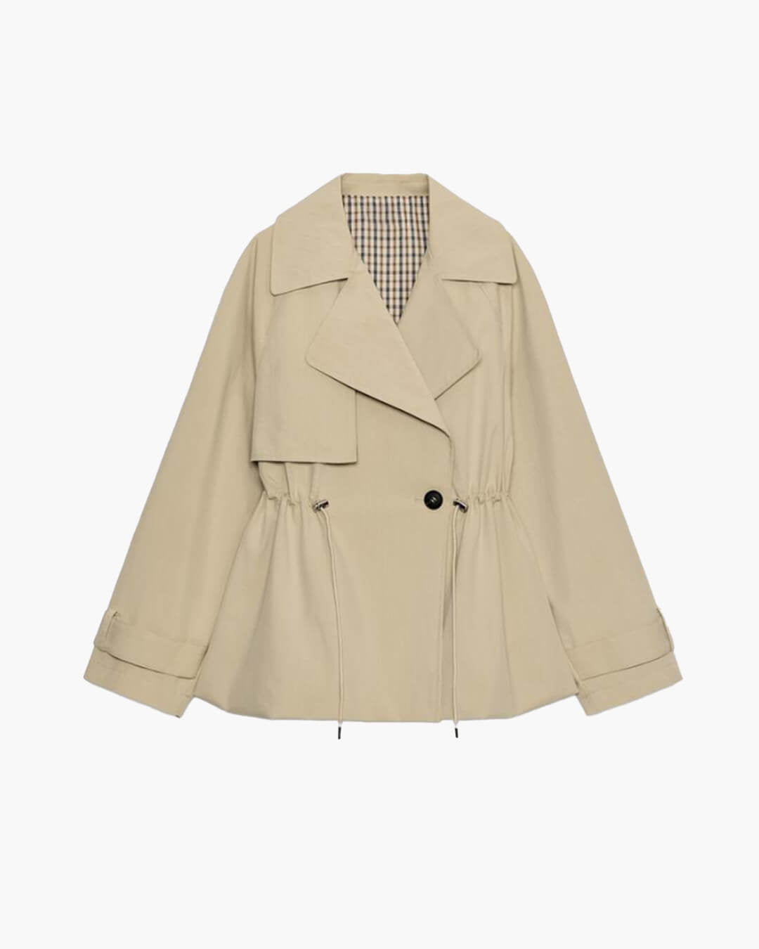 Trench Ellen con colletto a revers