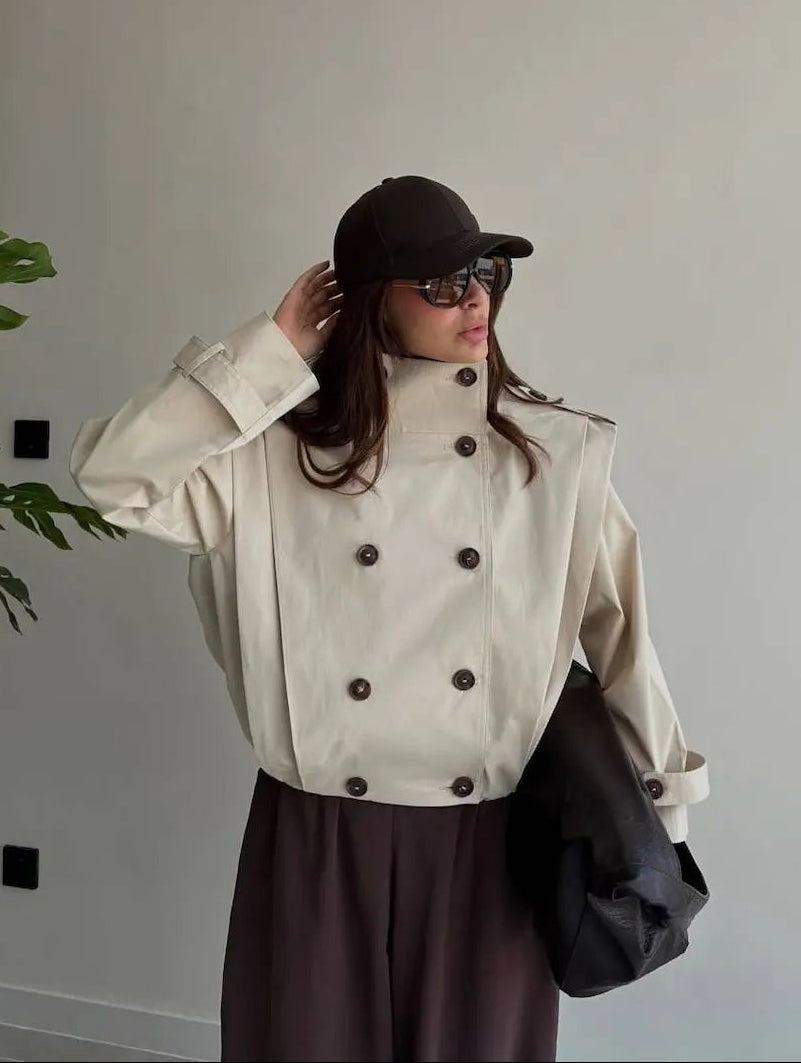 Trench coat plissettato Gloria