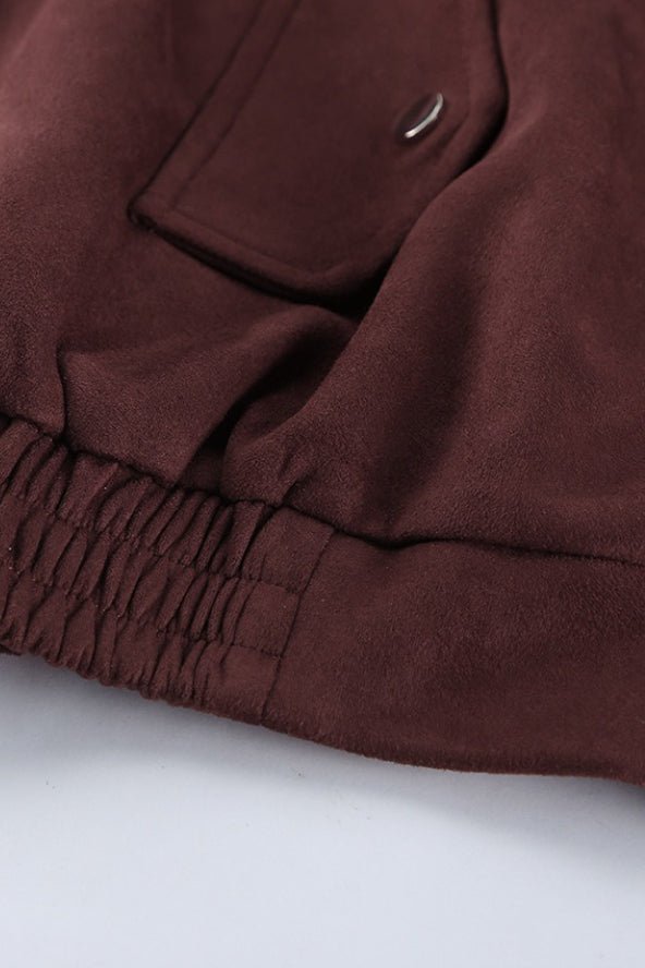 Cappotto Amanda in suede dallo stile rilassato
