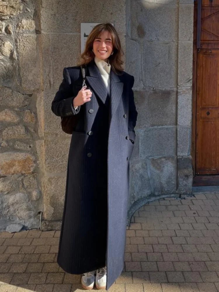 Cappotto lungo doppiopetto Mary